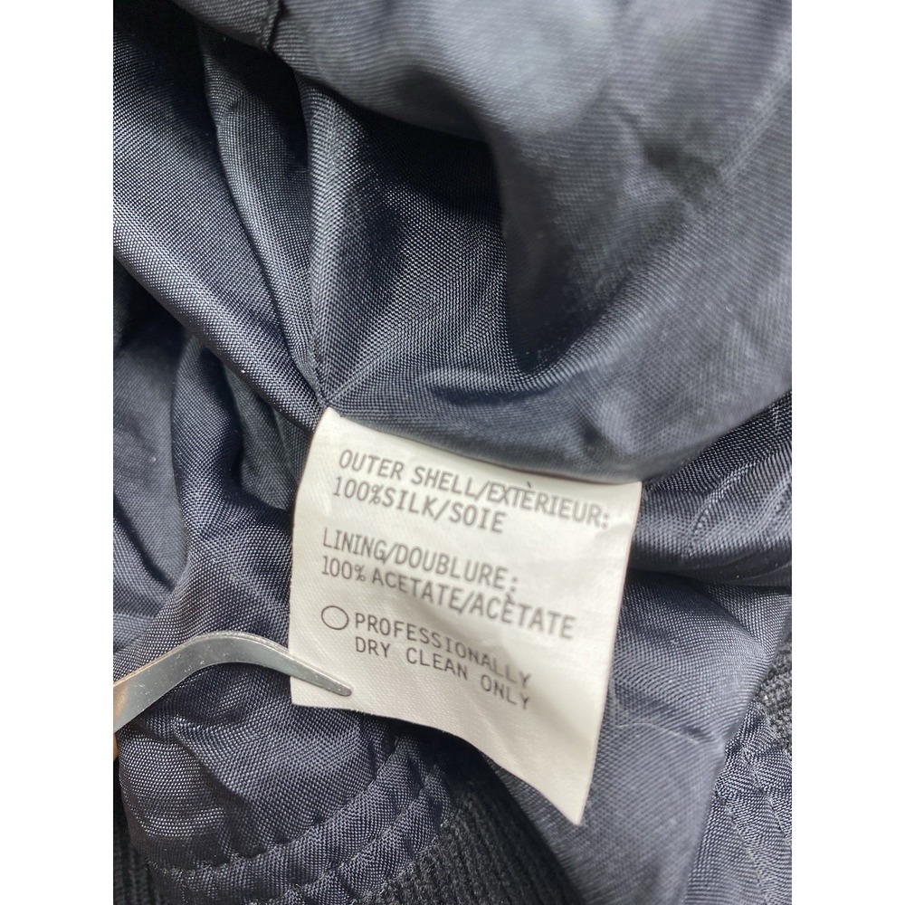Vintage Head Silk Bomber Jacket Mens Medium Charcoal Grey Full Zip Windbreaker - Picture 4 of 9
